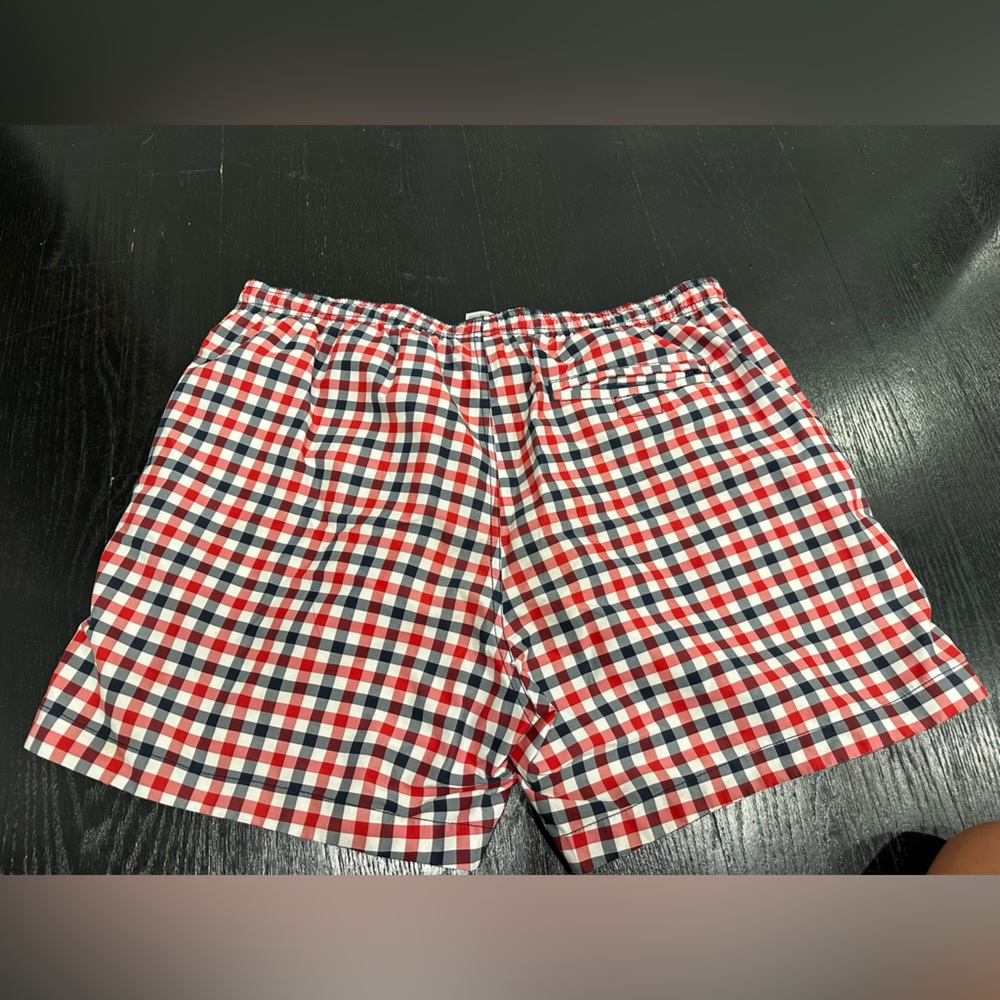 Men’s H & M Swim Trunks Shorts Plaid - Picture 1 of 4
